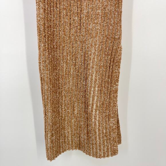 One Grey Day | NWT Dani Tank Dress in Falafel Tan Ribbed Knit Midi XS - Picture 6 of 11